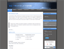 Tablet Screenshot of gctranslations.co.uk